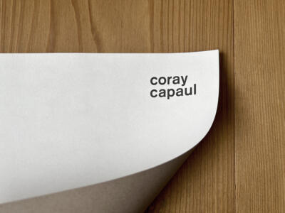 Briefblatt von Coray Capaul